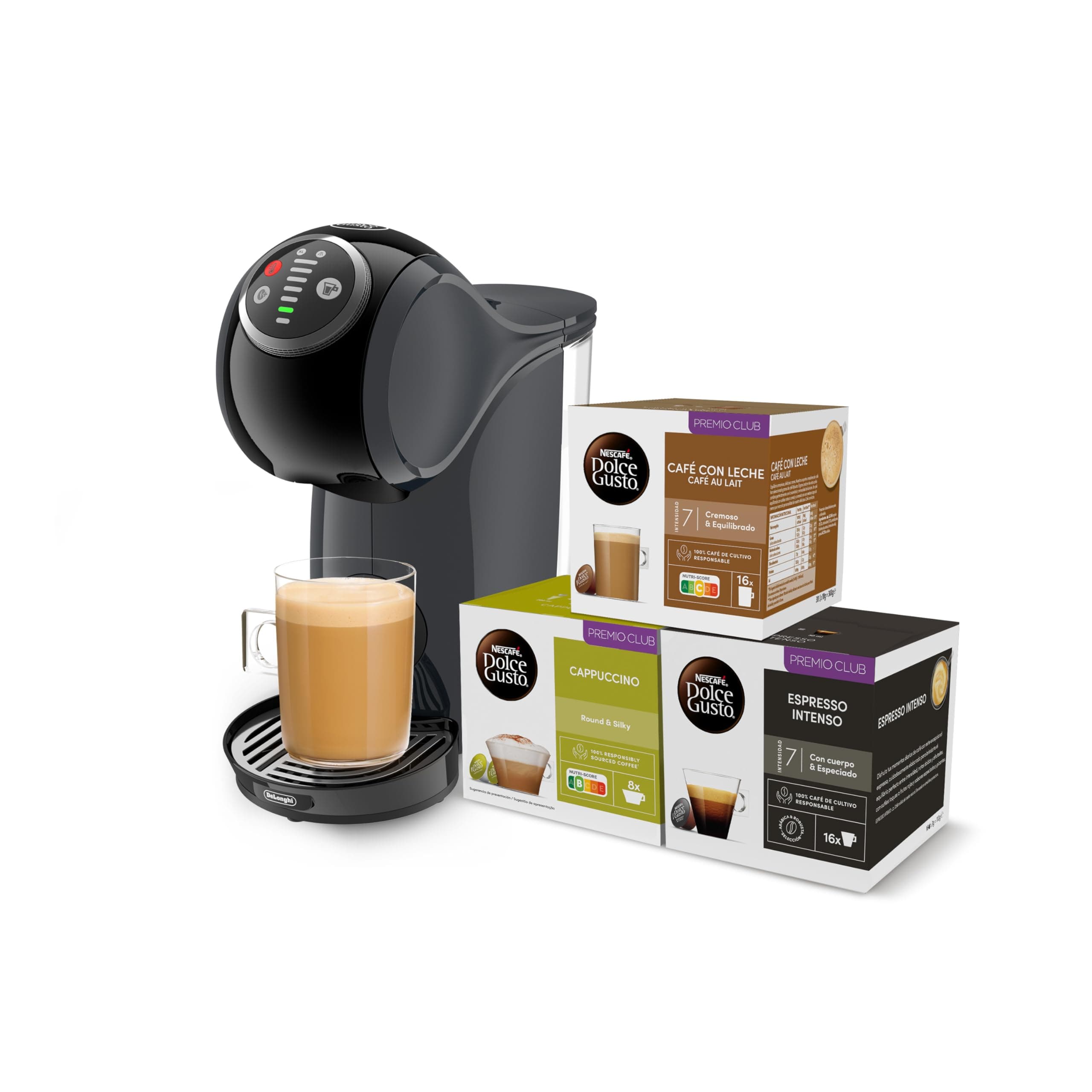De'Longhi Nescafé Dolce Gusto Genio S Plus EDG315.B Automatic Coffee Machine, Capsule Machine, Espresso Boost, Cappuccino, Energy-Saving Automatic Shutdown, 15 Bar Pressure, Black - Image 1