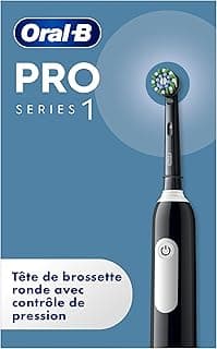 Oral-B Oral-B Pro Series 1 Brosse à Dents Électrique, Noir, 1 Brossette Nettoyage 3D, Élimine la Plaque Dentaire, 3 Modes de Brossage, Minuteur, 1 Étui De Voyage, Rechargeable