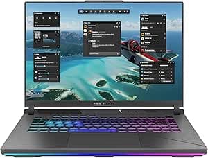 ASUS ROG Strix G16 Laptop | 16" FHD+ 165Hz/7ms Anti-Glare IPS Screen | Intel Core i9-13980HX | 16GB RAM | 1TB SSD | NVIDIA RTX 4070 | Windows 11 | QWERTZ Keyboard with 4 Zones RGB |