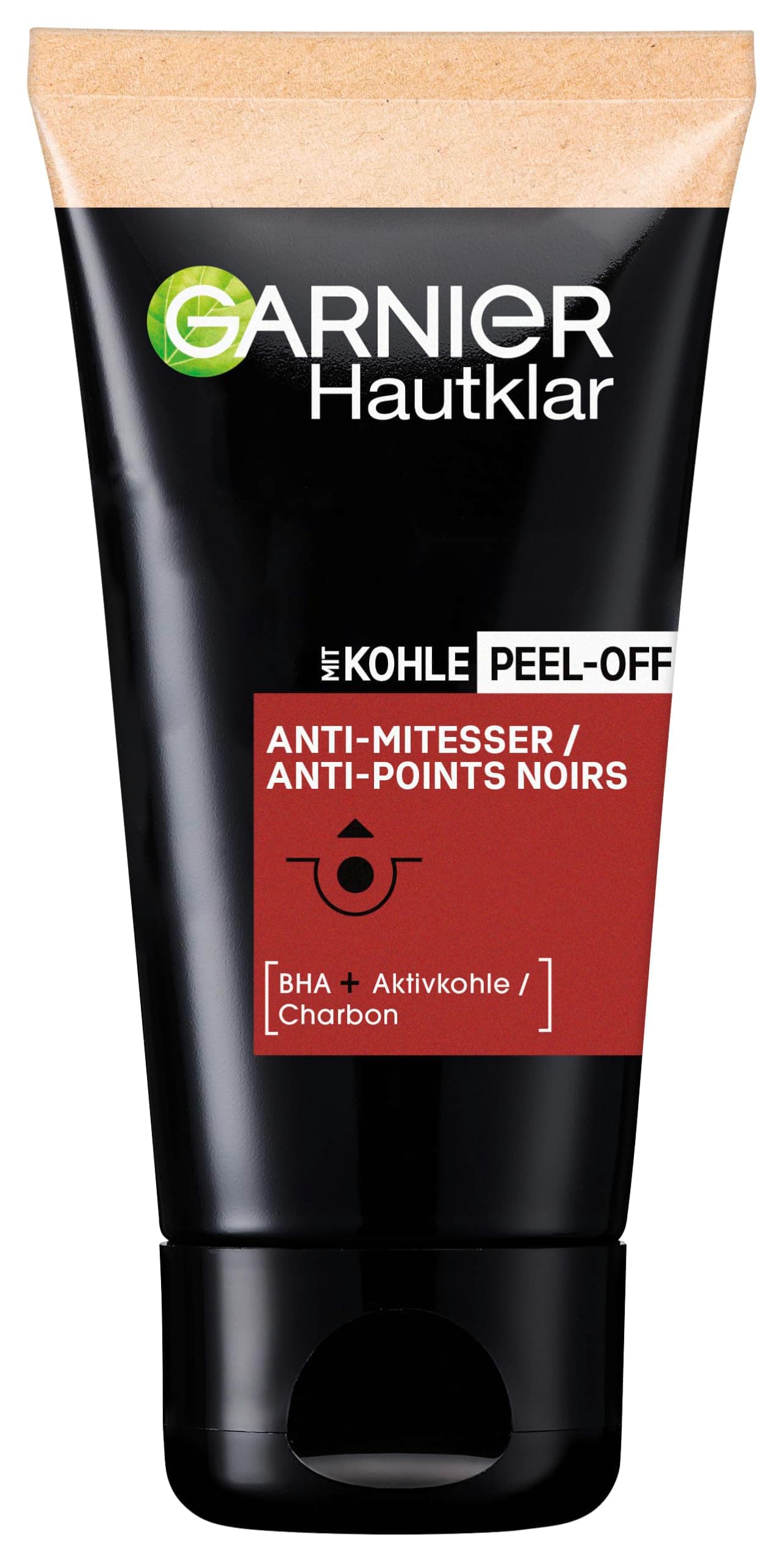 Garnier Peel-Off Blackhead Mask for Radiant Skin with Salicylic Acid and Light Charcoal - Image 1