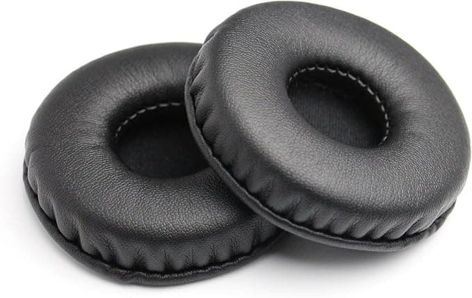 Yizhet 1 Pair 110mm Replacement Foam Earpads for Sennheiser Bose Sony Philips JBL ATH Razer Kraken Headphones (Black) - Image 1