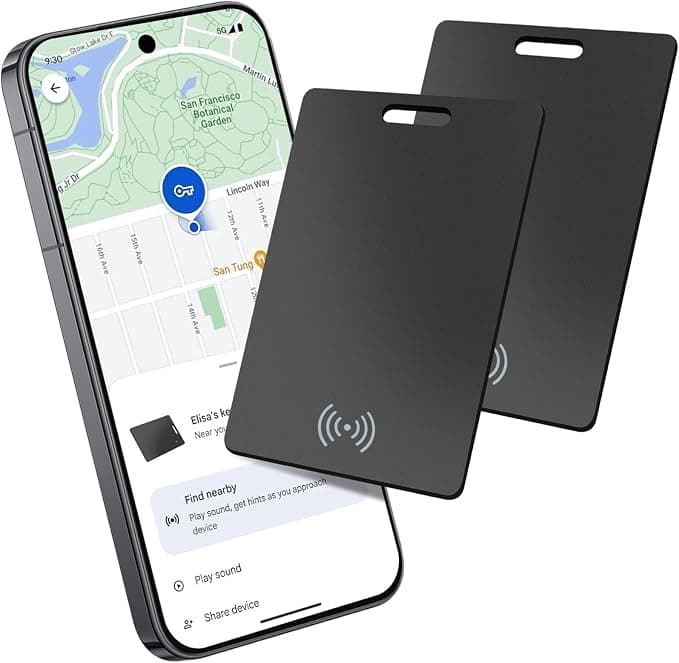 RUIZHI Smart Android Tracker - Works with Google Find My App - 1.8mm - Compatible with Wireless Charging and Waterproof IP68 - for Keys, Luggage, Not Available for Huawei