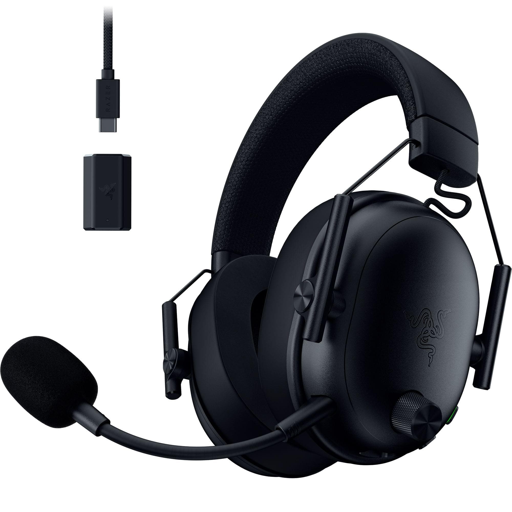 Razer BlackShark V3 - Wireless Headphones for Esports - 50mm Titanium Speakers - Detachable HyperClear Mic - THX Spatial Audio - Wireless 2.4Ghz & Bluetooth - FPS Profiles - PC/Mac | Black - Image 1
