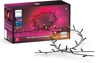 Philips Hue Philips Hue White and Color ambiance, Guirlande Lumineuse festive, 250LEDs, 20 mètres, fonctionne avec Alexa, Google Home et Apple Homekit