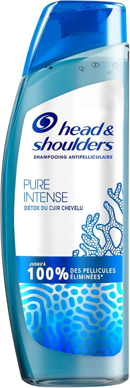 Head & Shoulders Pure Intense Scalp Detox Shampoo 250 ml, With Marine Minerals, For Oily Scalp, Up To 100% Dandruff Eliminated - Image 1