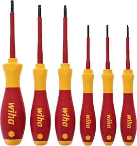 Wiha 32590 Torx Screwdriver Set with SoftFinish Handle 1000 V (6 Pieces)