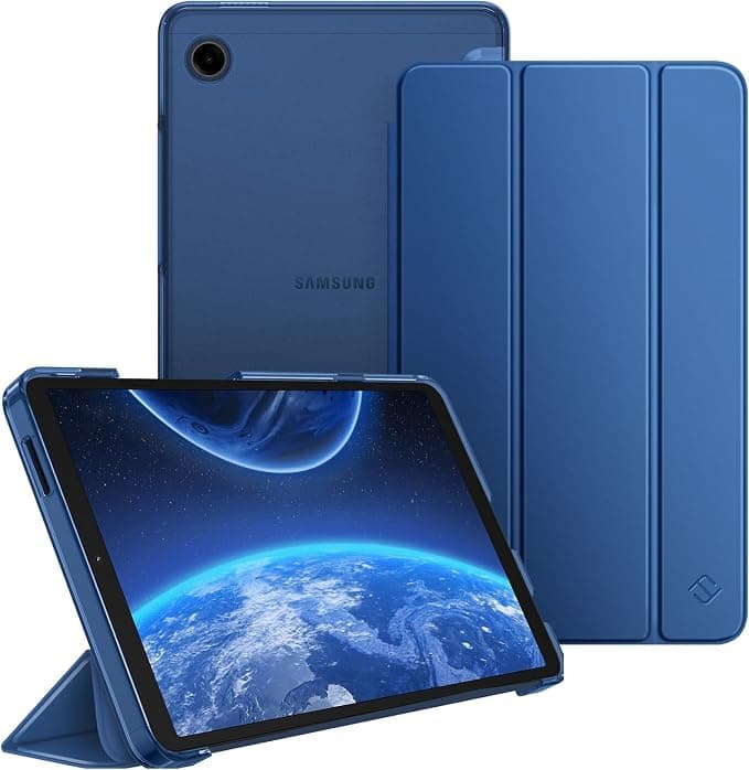 FINTIE Case for Samsung Galaxy Tab A11 8.7 Inch 2025 and Galaxy Tab A9 8.7 Inch 2023, Slim Transparent Frosted Hard and Light Case, Navy Blue - Image 1