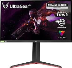 LG LG Electronics Ultragear™ 32GP850-B Ecran PC Gaming 32' - Dalle Nano IPS résolution QHD (2560x1440), 1ms GtG 165Hz (180Hz O/C), HDR 10, DCI-P3 98%, AMD FreeSync Premium, Compatible NVIDIA G-Sync