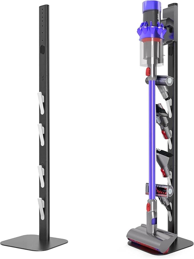 OUTBROS Vacuum Cleaner Holder, Compatible for Dyson V15 V12 V11 V10 V8 V7 V6, Cordless Vacuum Cleaner Holder Storage Organizer, Black - Image 1