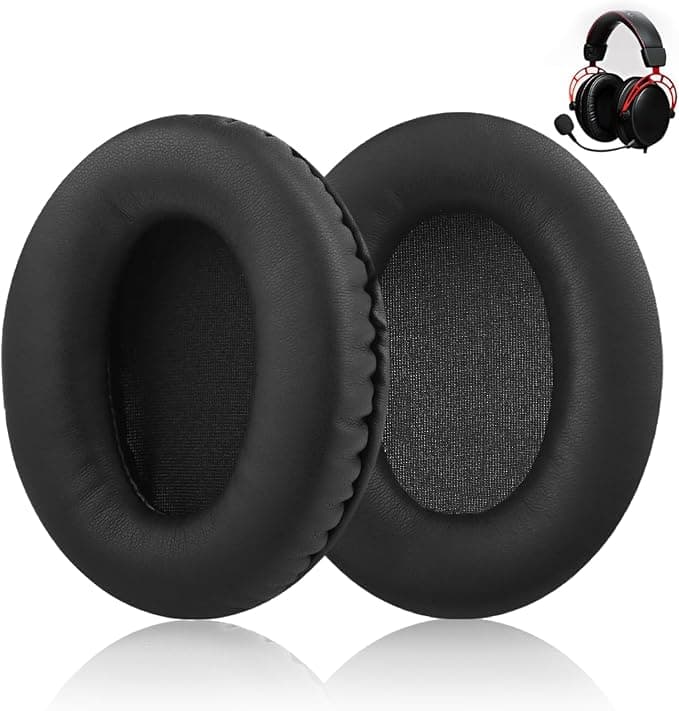 Kingston HyperX Cloud II Memory Foam Replacement Pads for Hyper X Cloud 2, Cloud Alpha, Cloud III, Cloud Stinger, Cloud Flight, Stinger Core, Flight S and Cloudx - Image 1