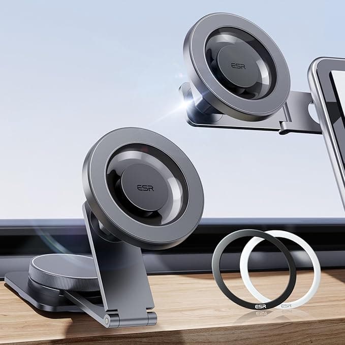 Samsung ESR Car Phone Holder for MagSafe, Dashboard and Tesla Touch Screen Car Mount for iPhone Air/17/16/16e/15/14/13/12, Google Pixel 10, Samsung, Android, All Smartphones