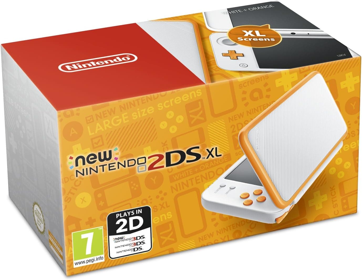 Nintendo Handheld Console - New Nintendo 2DS XL - White and Orange [video game]