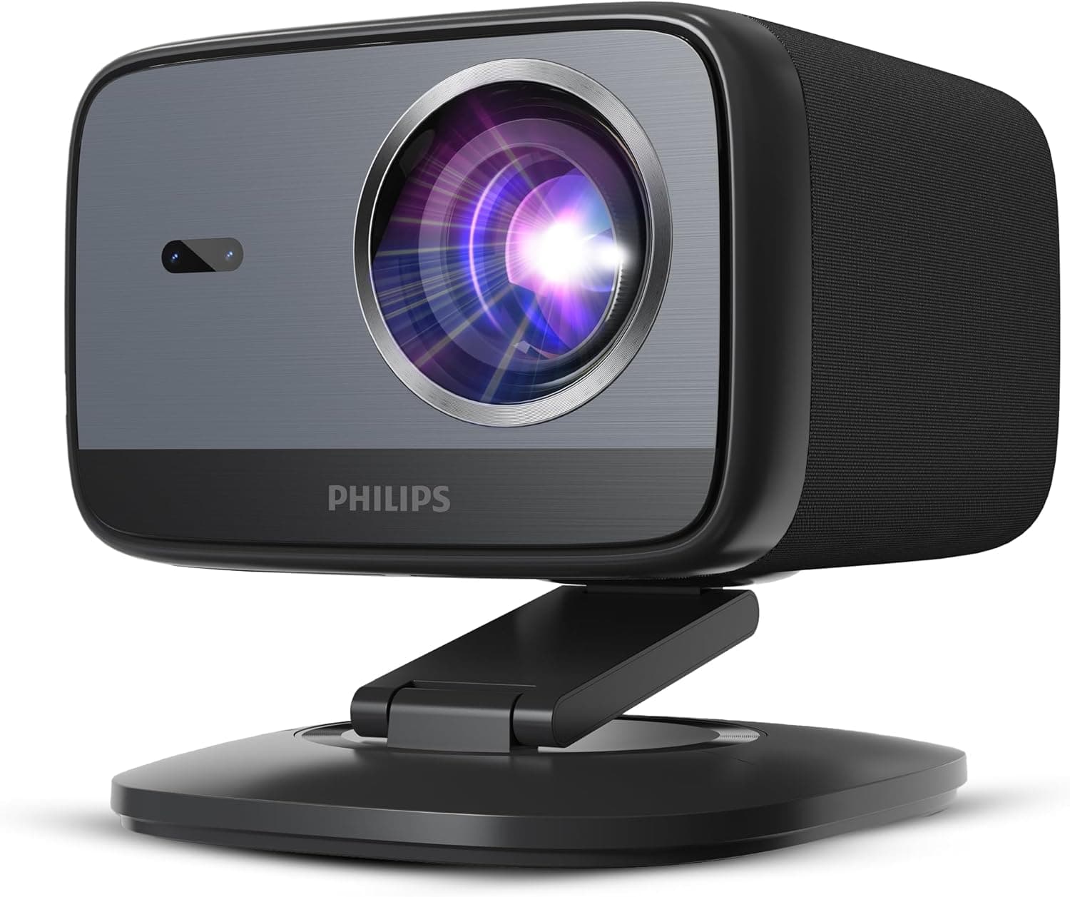 Philips, Neopix 450 Smart, 4K Projector, Google TV, 1080p Native Resolution, 500 ANSI Lumens, Wi-FI 6, Stereo Sound 10 Watts, Wireless Screen Sharing.
