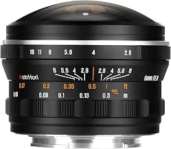 AstrHori 6 mm F2.8 220° Objectif fisheye Circulaire Ultra Grand Angle, Mise au Point Manuelle,Objectif Fixe Plein Format for Sony Monture E appareils Photo Hybrides