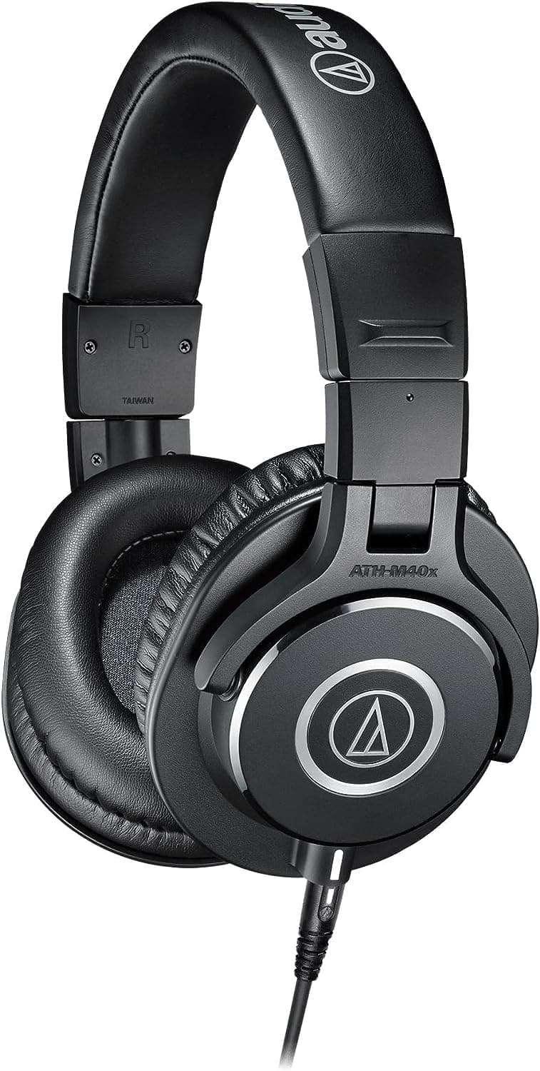 Audio-Technica M40x Professional Closed Monitoring Headphones Black