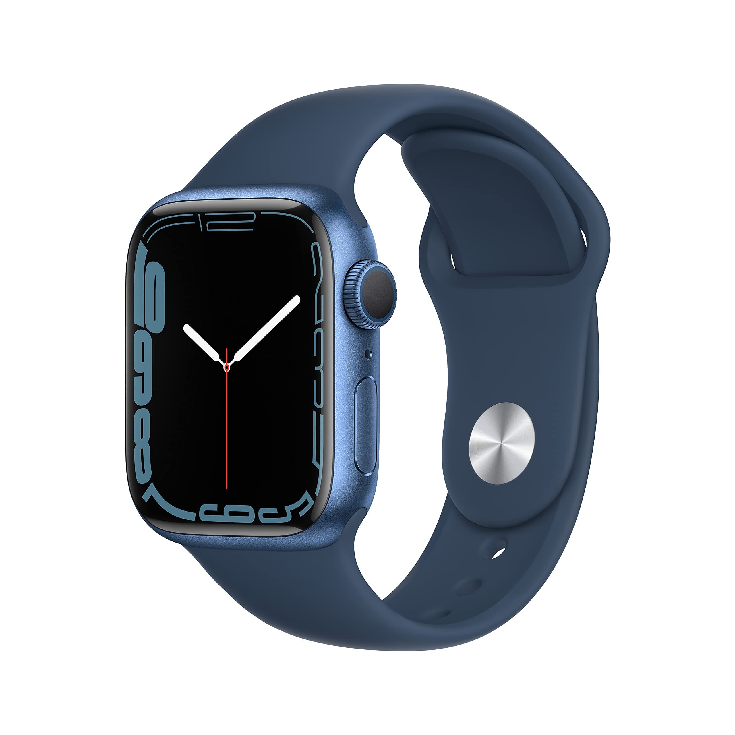 Apple Watch Series 7 (GPS, 41mm) - Blue Aluminum Case with Blue Abyss Sport Strap (Refurbished) - Image 1