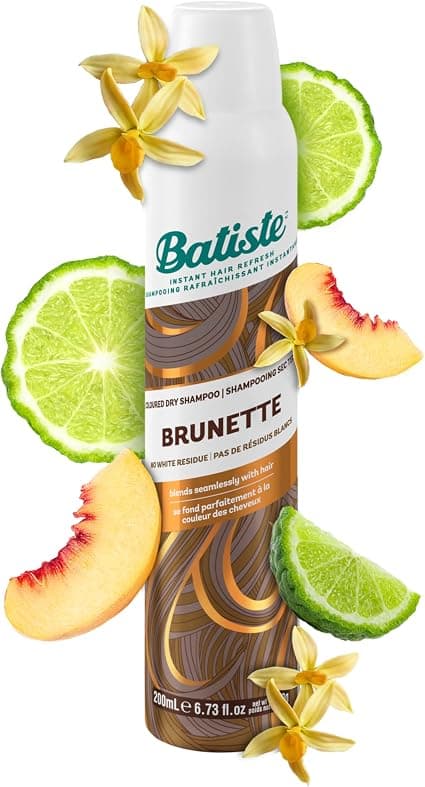 Batiste Instant Dry Plus Refreshing Shampoo with a hint of Jolie Brunette colour, 200 ml