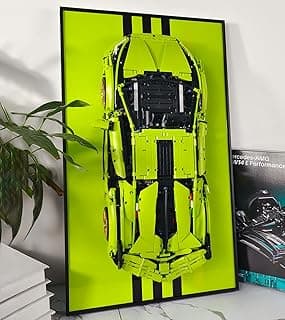 Wall Frame for Lego Technic Lamborghini Sián FKP 37 42115, Wall Bulletin Board for Lego Lovers, Size: 75x45cm(There is No Model)