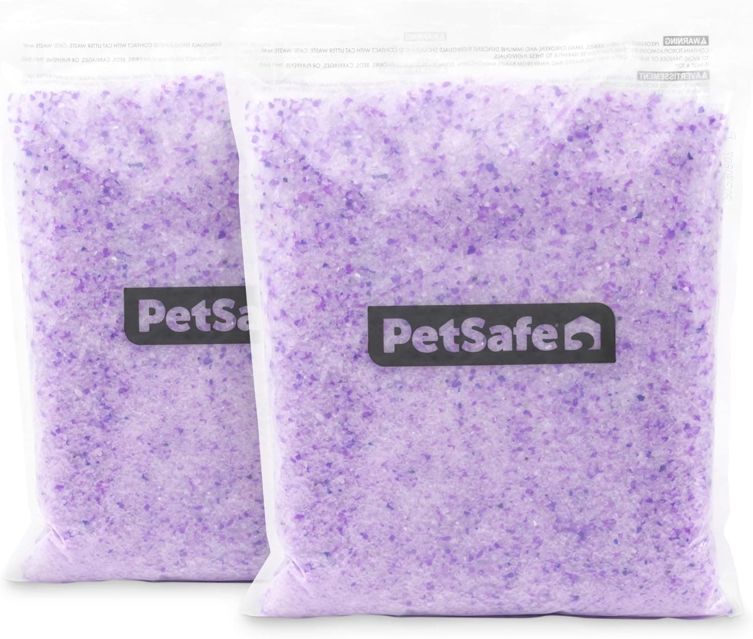 PetSafe - ScoopFree Premium Litière pour Chat Non Agglomérante en Cristal - Contrôle des Odeurs, sans Poussière - Lavande, Paquet De 2