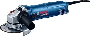 Bosch Professional angle grinder GWS 1400 (1400 W motor, disc Ø 125 mm, with clamping flange, protective cover, clamping nut, spanner)