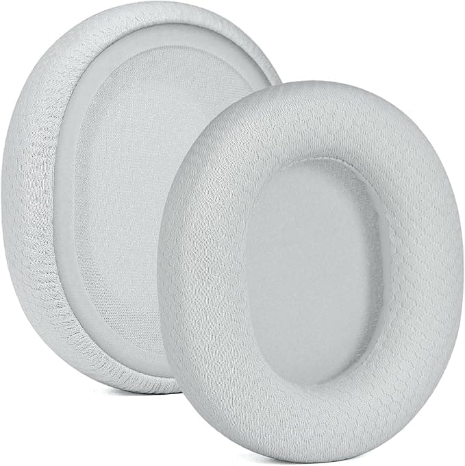 Arctis 3/5/7/9 Replacement Fabric Ear Pads Compatible with SteelSeries Arctis 3 / Arctis 5 / Arctis 7 Arctis 9 / Arctis 1 / Arctis Pro Lossless Wireless Gaming Headset (All_White)