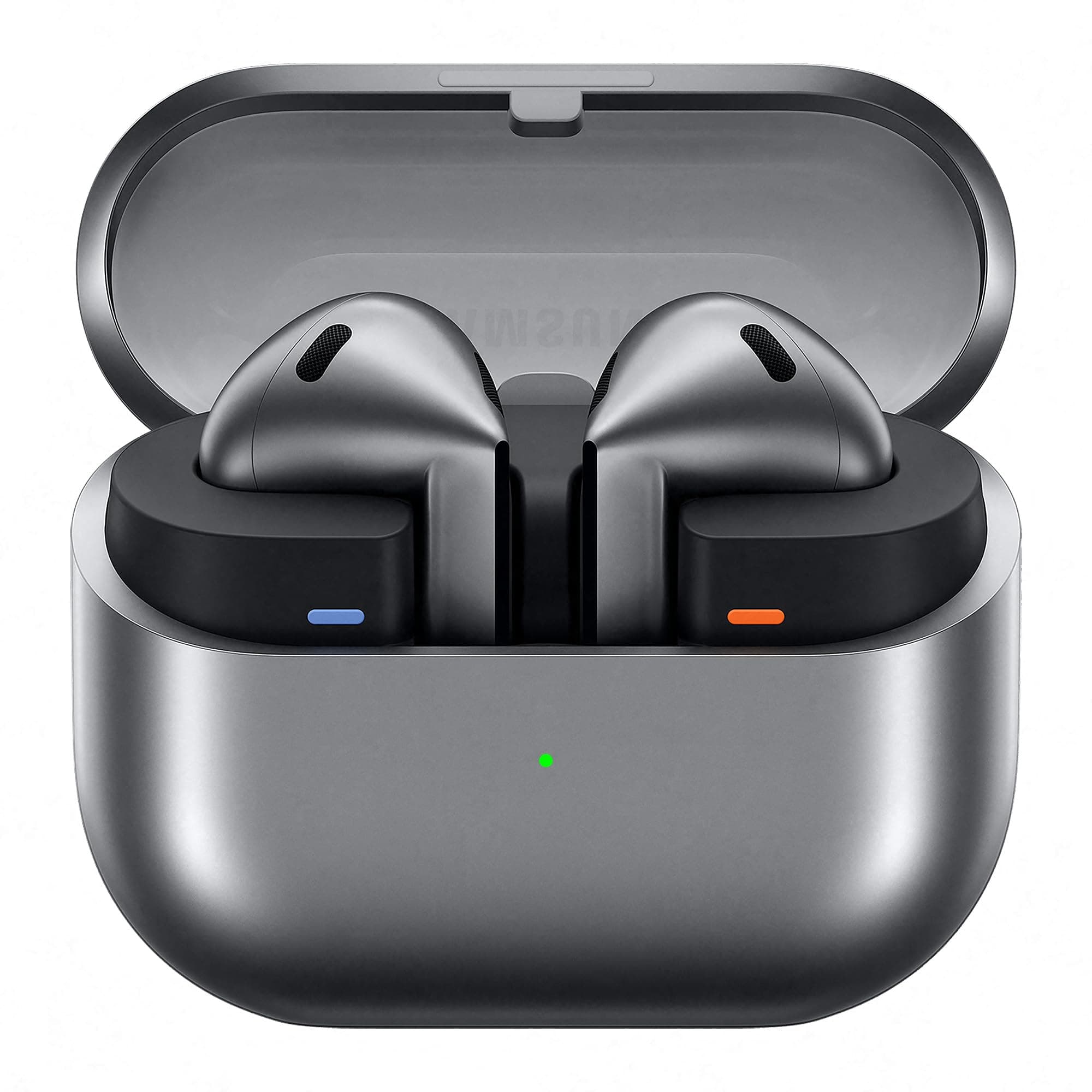 Samsung Galaxy Buds3 Wireless Bluetooth ANC Earbuds and Adaptive Noise Cancelling 360° Audio, Silver and Clear Case