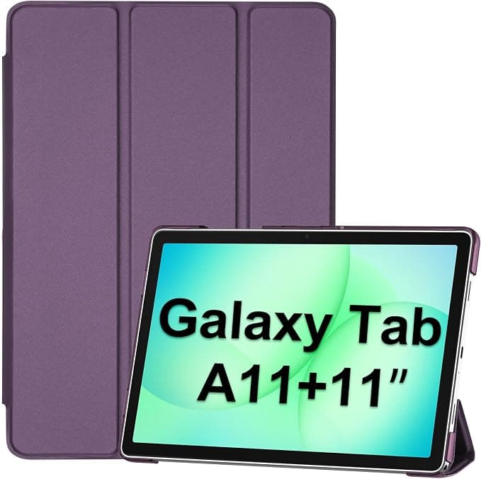 ProCase Case for Samsung Galaxy Tab A11+ (SM-X230) 2025/ A9+ (SM-X210) 2023 11 Inch, Galaxy Tab A11 Plus/A9 Plus 11 Inch Tablet Case, Cover with Auto Sleep/Wake -Dark Purple - Image 1
