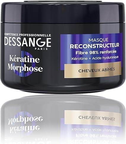 DESSANGE - Keratin Morphose Reconstructive Hair Mask - Formula Enriched With Vegetable Keratin & Hyaluronic Acid - Repairs & Protects Hair Fiber - Damaged Hair - 280ml