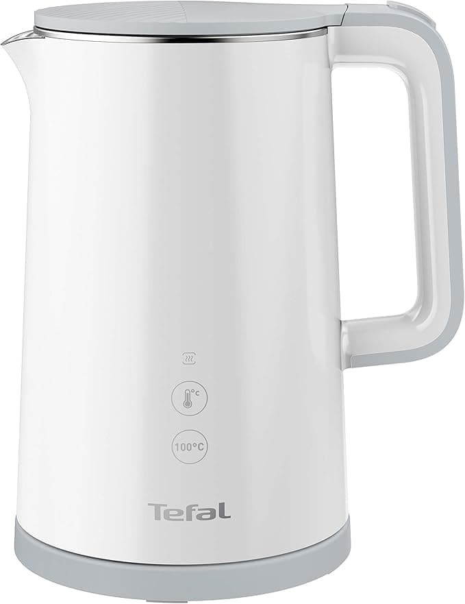 Tefal KO6931 Sense Kettle, 1.5 L, Digital Display, 5 Temperature Levels, 360° Base, Water Level Indicator, Removable Limescale Filter, 30-Minute Keep Warm Function, 1800