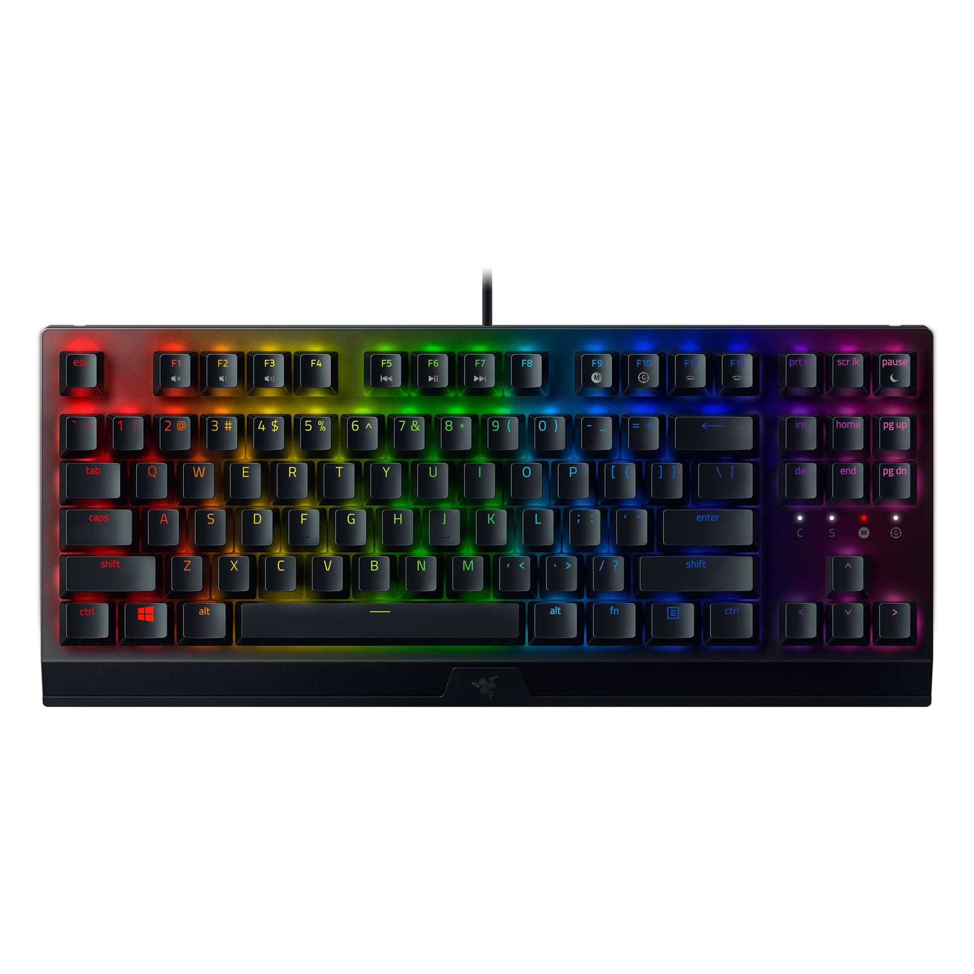 Razer BlackWidow V3 Tenkeyless (Green Switch) - Clavier de jeu compact avec interrupteurs mécaniques (tactiles et cliquables, touches en ABS, éclairage RGB Chroma) Clavier Française - Noir - Image 1