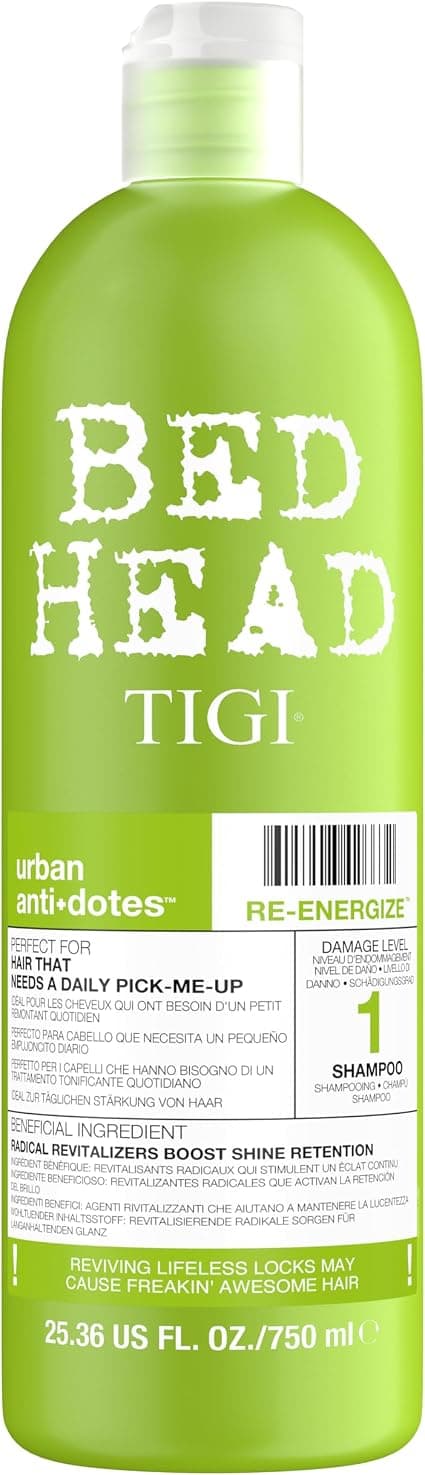 Bed Head by Tigi Urban Antidotes Re-Energise Daily Shampoo For Normal Hair, 750ml - Image 1