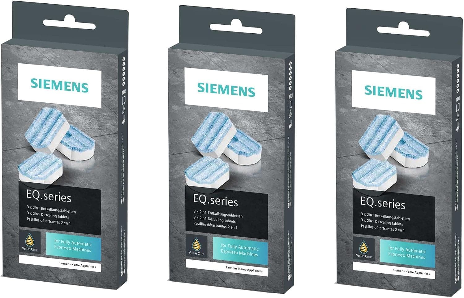 Siemens Siemens EQ Range 2-in-1 Descaler Tablets - TZ80002 - 3 Packs - Image 1