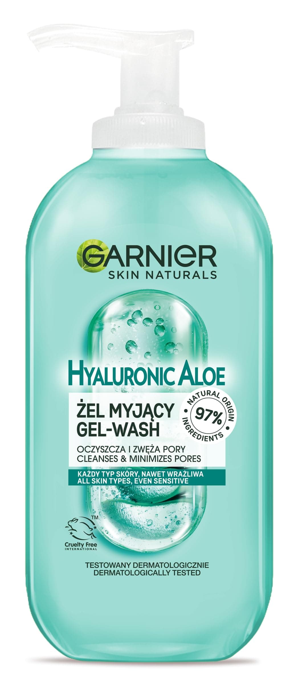 Garnier Hyaluronic Aloe Gel Cleansing Gel for All Skin Types 200 ml - Image 5