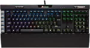 Corsair K95 RGB Platinum USB QWERTY Italian Black Keyboards (Wired, USB, Mechanical Keyboard, QWERTY, RGB LED, Black)