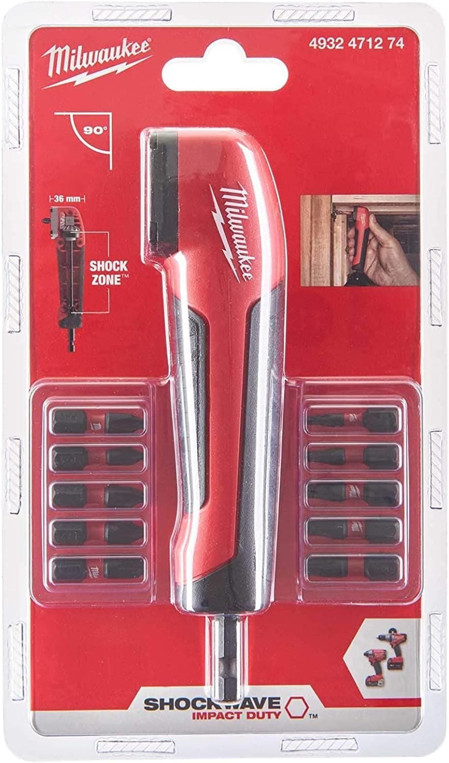 Milwaukee Milwaukee Shockwave 4932471274 Right Angle Bit (Pack of 11)