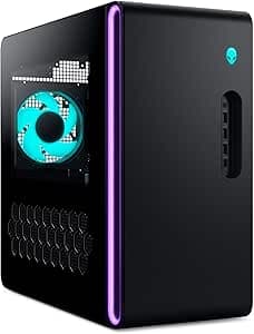 Alienware Alienware Aurora ACT1250 Gamer PC - Intel Core Ultra 7 265F, Nvidia GeForce RTX 5060 Ti, 16GB DDR5, 1TB SSD, Windows 11 Home, USB-C, Transparent Side Panel, PSU 500W - Basalt Black