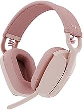 Logitech Zone Vibe 100 Lightweight Wireless Headphones with Noise Cancelling Mic - Advanced Multipoint Bluetooth Earbuds, Works with Teams, Google Meet, Zoom, Mac/PC - Pink