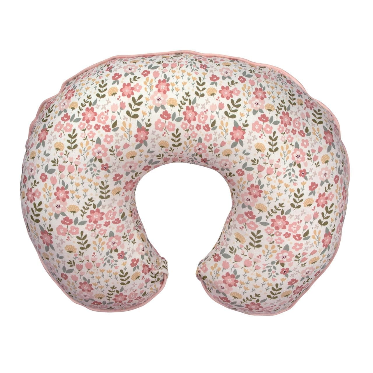 Chicco Boppy Ergonomic Cushion for Breastfeeding or Feeding Bottle with Pink and White Flowers Design