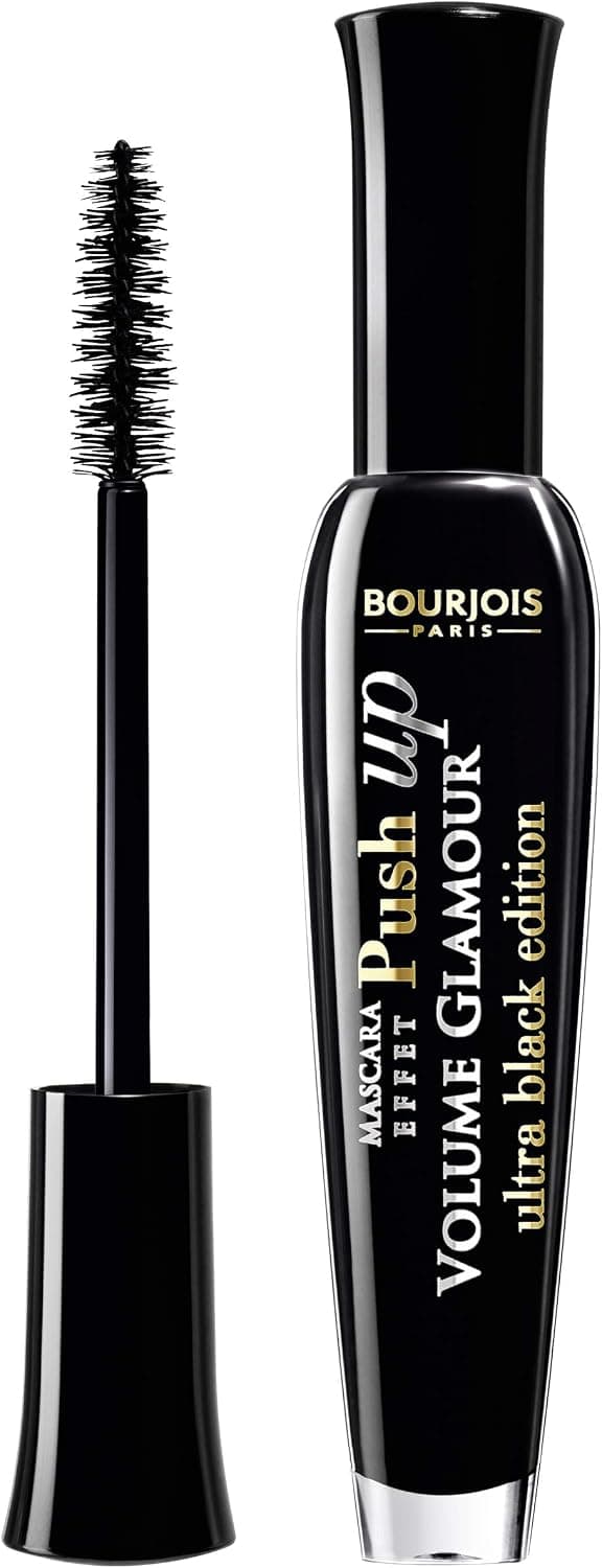 BOURJOIS - Mascara Volume Glamour Push Up 31 Ultra Black - Volume x11 Sans Paquet - Brosse Fibres Ultra Volumatrice - Galbe Instantané