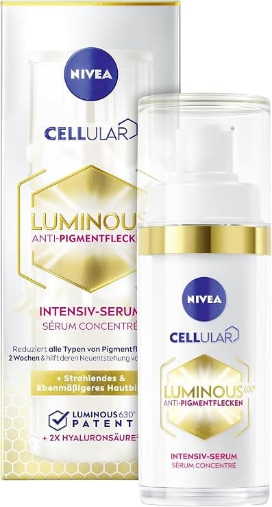 NIVEA Cellular LUMINOUS630 Intensive Pigment Spot Serum (30 ml), Face Care with Hyaluronic Acid for a More Even and Radiant Complexion, Pigment Spot Serum - Image 1