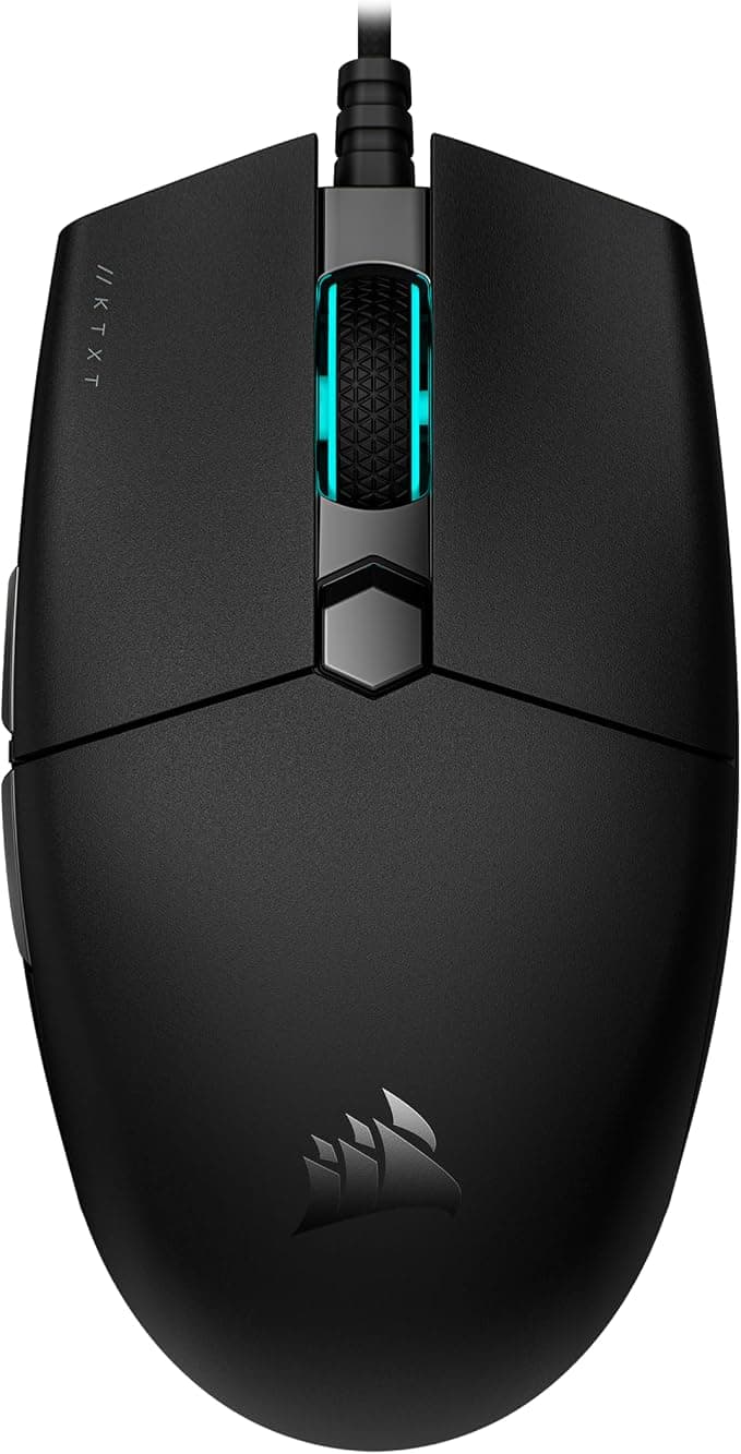 Corsair KATAR PRO XT Ultralight Gaming Mouse (Symmetrical Shape, Suitable for All Handling Styles, Corsair QUICKSTRIKE Spring Buttons, 18,000 DPI Optical Sensor) Black - Image 1