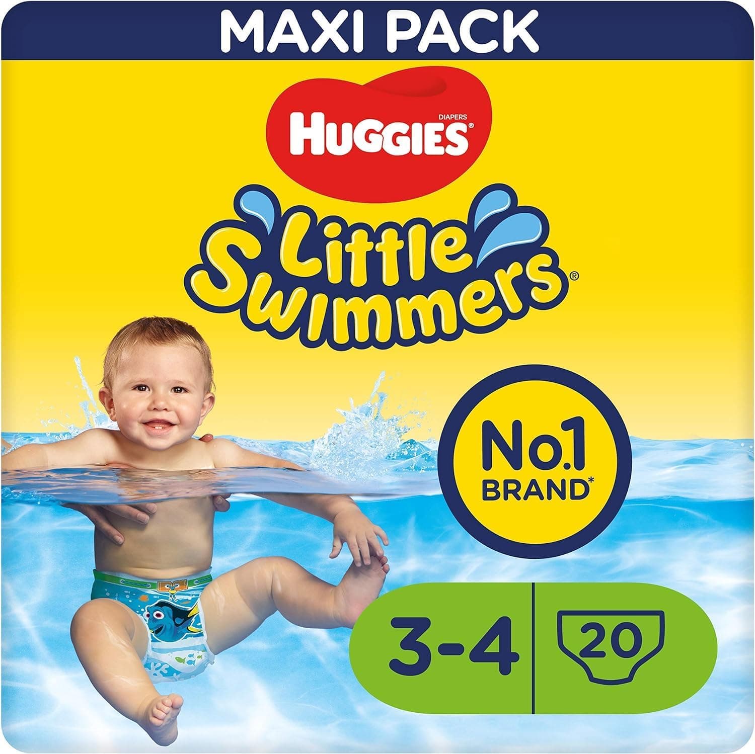 HUGGIES HUGGIES Maxi Pack of 20 Little Swimmers T3/4