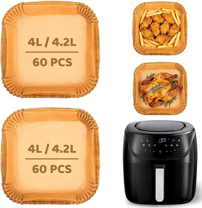 Russell Hobbs Airfryer Baking Sheets for Russell Hobbs 4L 18x18cm Airfryer Baking Paper for Russell Hobbs 4L Airfryer Baking Paper for Russell Hobbs 4L Airfryer Baking Paper for Russel Hobbs Accessories