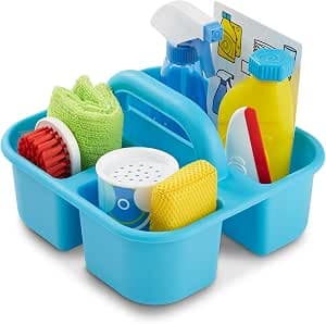 Melissa & Doug - 9 Piece Household Supplies Kit - Learn to Do Housework - Imitation Game - Activity, Development and Learning Toy - Child Gift 3+