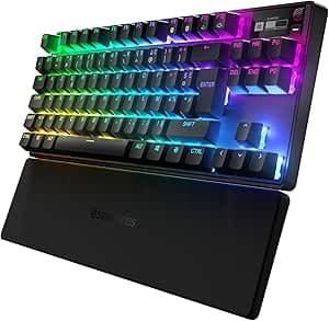 SteelSeries Apex Pro TKL Wireless - HyperMagnetic gaming keyboard - fast - No numeric keypad format suitable for esports - Adjustable actuation - Bluetooth - 2.4 GHz - USB-C - French AZERTY