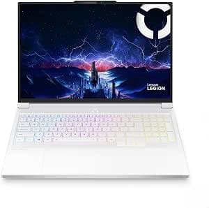 Lenovo Legion 7i 16IAX10 AI Gaming Laptop, 16" WQXGA OLED 240Hz, Nvidia GeForce RTX 5060, Intel Core Ultra 7 255HX, 32GB RAM, 1TB SSD, Win11, QWERTZ, White