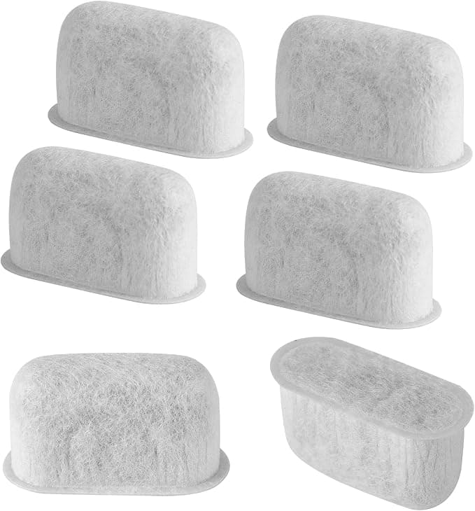 6 x Replacement Coffee Filters for Cuisinart, Activated Carbon Replacement Water Filter, Effectively Absorbs Impurities, Cuisinart Compatible with Coffee Makers - Image 1