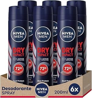 Nivea Men Dry Impact W2 Deodorant 6 x 200 ml
