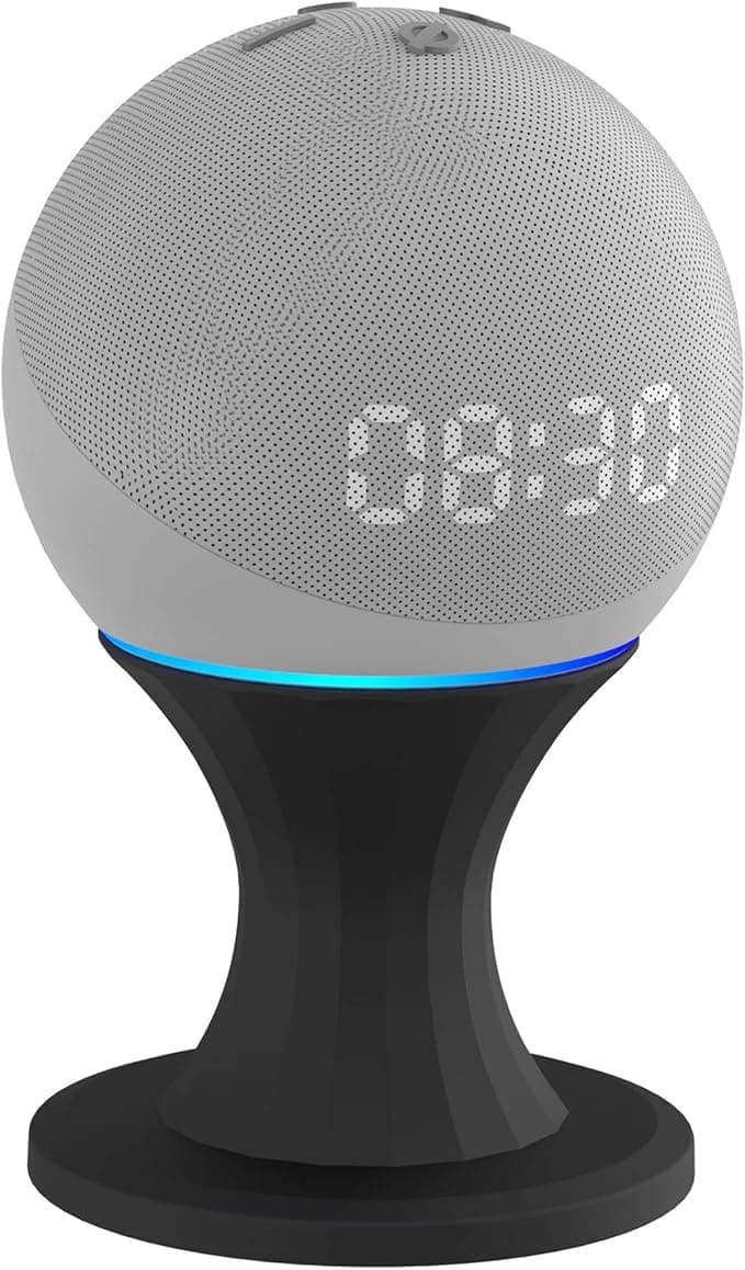 for Amazon Echo Dot 4 / Echo Dot 5 Holder Desktop Stand Holder Accessories, No Screws Required, Speaker Accessories Rack (Amazon Echo Dot 4 / Echo Dot 5, Black) JZT01