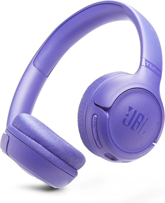 JBL Tune 530 BT Wireless Headphones Lightweight Comfortable Bluetooth 6.0 Up to 76 Hours Battery Life Fast Charge Foldable Design JBL Pure Bass Sound Google Fast Pair Microsoft Swift Pair Purple